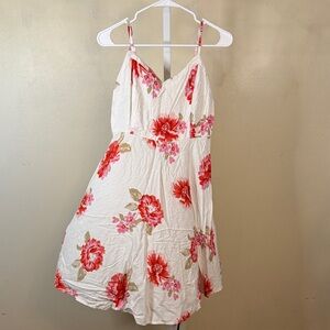 Old Navy Floral Spaghetti Strap Dress Large Tall